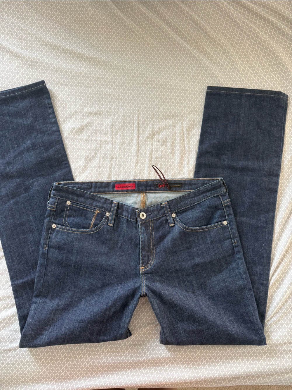 AG Adriano Goldschmied "The Casablanca" Dark Wash Denim Jeans